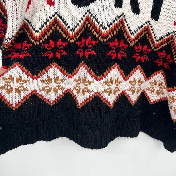 Show Me Your Mumu Ski in Sweater pullover heavy knit oversized warm size large - Picture 4 of 8